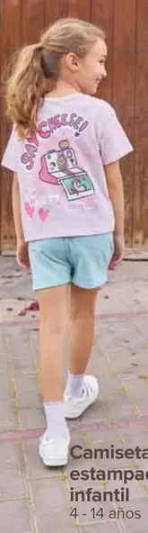 Oferta de Camiseta Estampada Infantil por 5,99€ en Carrefour