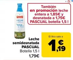 Oferta de Pascual - Leche Semidesnatada  por 1,79€ en Carrefour