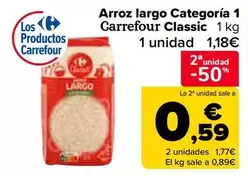 Oferta de Carrefour Classic - Arroz Largo Categoría 1   en Carrefour