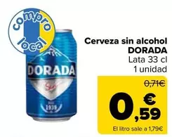 Oferta de Dorada - Cerveza Sin Alcohol por 0,59€ en Carrefour