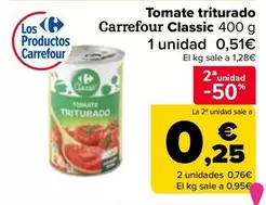 Oferta de Carrefour Classic - Tomate Triturado  en Carrefour