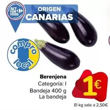 Oferta de Berenjena por 1€ en Carrefour