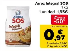 Oferta de Sos - Arroz Integral  en Carrefour