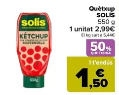 Oferta de Solís - Kétchup   en Carrefour