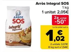 Oferta de Sos - Arroz Integral  en Carrefour