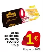 Oferta de Florbú - Barquillo Limón 0% Azúcares  por 1€ en Carrefour