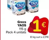 Oferta de Yaos - Griegos   por 1€ en Carrefour