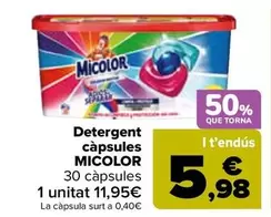 Oferta de Micolor - Detergente Cápsulas en Carrefour