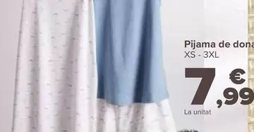 Oferta de Pijama Mujer por 7,99€ en Carrefour