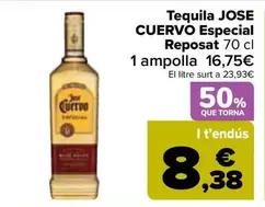 Oferta de Jose Cuervo - Tequila Especial Reposado por 16,75€ en Carrefour