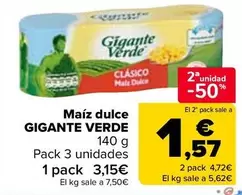 Oferta de Gigante Verde - Maíz Dulce  en Carrefour