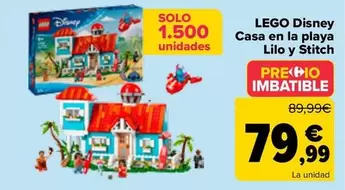 Oferta de Lego - Disney Casa En La Playa Lilo Y Stitch por 79,99€ en Carrefour