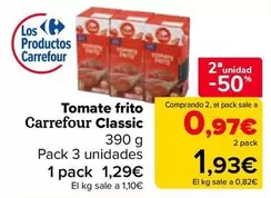 Oferta de Carrefour Classic - Tomate Frito   en Carrefour