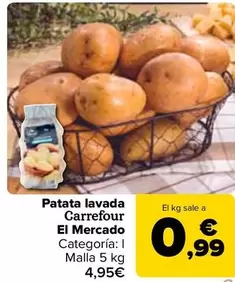 Oferta de Carrefour El Mercado - Patata Lavada por 0,99€ en Carrefour