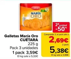 Oferta de Cuétara - Galletas María Oro  en Carrefour