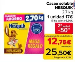 Oferta de Nesquik - Cacao Soluble  en Carrefour