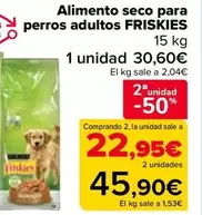 Oferta de Friskies - Alimento Seco Para  Perros Adultos  en Carrefour