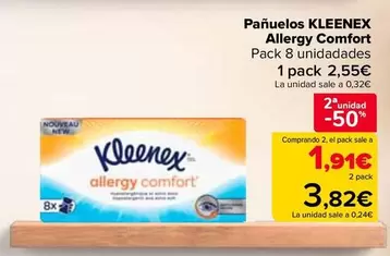 Oferta de Kleenex - Pañuelos Allergy Comfort en Carrefour