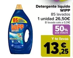 Oferta de Wipp - Detergente Líquido  en Carrefour