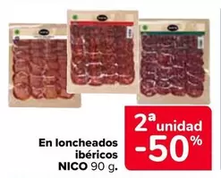 Oferta de Nico - En Loncheados Ibericos en Carrefour