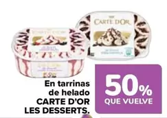 Oferta de Carte d'Or - En Tarrinas De Helado  en Carrefour