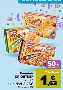 Oferta de Dr Oetker - Panninis por 3,25€ en Carrefour