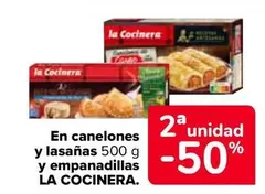 Oferta de La Cocinera - En Canelones Y Lasanas Y Empanadillas en Carrefour