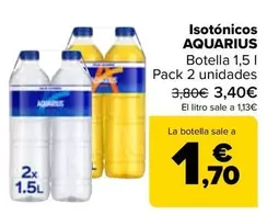 Oferta de Aquarius - Isotónicas por 3,4€ en Carrefour