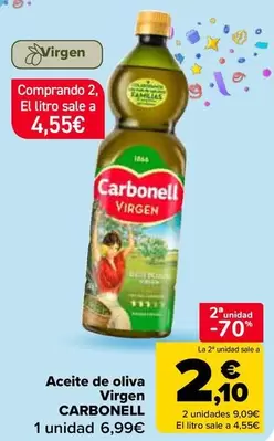 Oferta de Carbonell - Aceite De Oliva Virgen en Carrefour