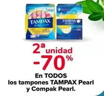 Oferta de Tampax - En Todos Los Tampones Pearl Y Compak Pearl en Carrefour