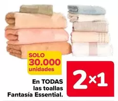 Oferta de En Todas Las Toallas Fantasía Essential en Carrefour