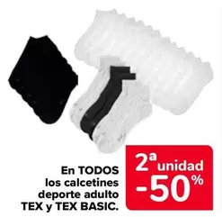 Oferta de Tex/Tex Basic - En Todos Los Calcetines Deporte Adulto en Carrefour