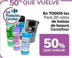 Oferta de Carrefour - En Todos Los Pack 20 Rollos De Bolsas De Basura en Carrefour