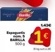 Oferta de Barilla - Spaghetti N° 5 por 1€ en Carrefour