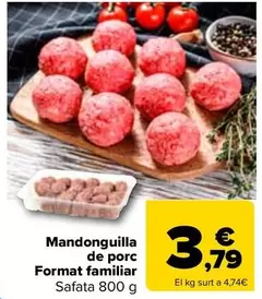Oferta de Albondiga De Cerdo Formato Familiar por 3,79€ en Carrefour