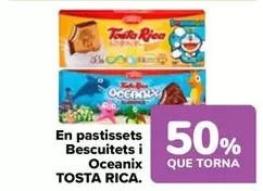 Oferta de Tosta Rica - En Pastelitos Bizcochitos Y Oceanix en Carrefour