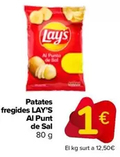 Oferta de Lay's - Patatas Fritas Al Punto De Sal por 1€ en Carrefour