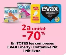 Oferta de Evax - En Todas Las Compresas Liberty Y Cottonlike Noche Y Noche Extra en Carrefour
