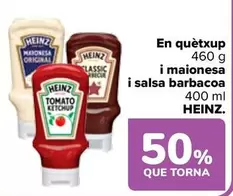 Oferta de Heinz - En Ketchup Y Mayonesa Y Salsa Barbacoa en Carrefour