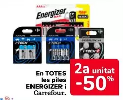 Oferta de En Todas Las Pilas Energizer Y Carrefour en Carrefour