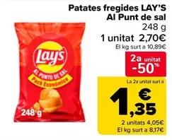 Oferta de Lay's - Patatas Fritas Al Punto De Sal en Carrefour