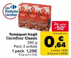 Oferta de Carrefour Classic - Tomate Frito Classic en Carrefour