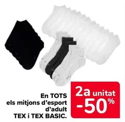 Oferta de Tex/Tex Basic - En Todos Los Calcetines Deporte Adulto en Carrefour