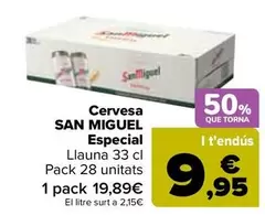 Oferta de San Miguel - Cerveza Especial en Carrefour