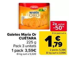Oferta de Cuétara - Galletas María Oro en Carrefour