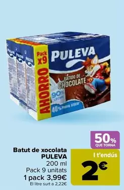 Oferta de Puleva - Batido De Chocolate en Carrefour