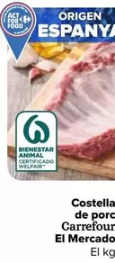 Oferta de Carrefour El Mercado - Costilla De Cerdo por 5,09€ en Carrefour