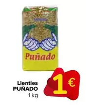 Oferta de Punado - Lentejas   por 1€ en Carrefour