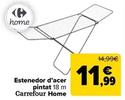 Oferta de Carrefour Home - Tendedero De Acero Pintado 18 M  por 11,99€ en Carrefour