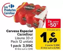 Oferta de Carrefour - Cerveza Especial en Carrefour